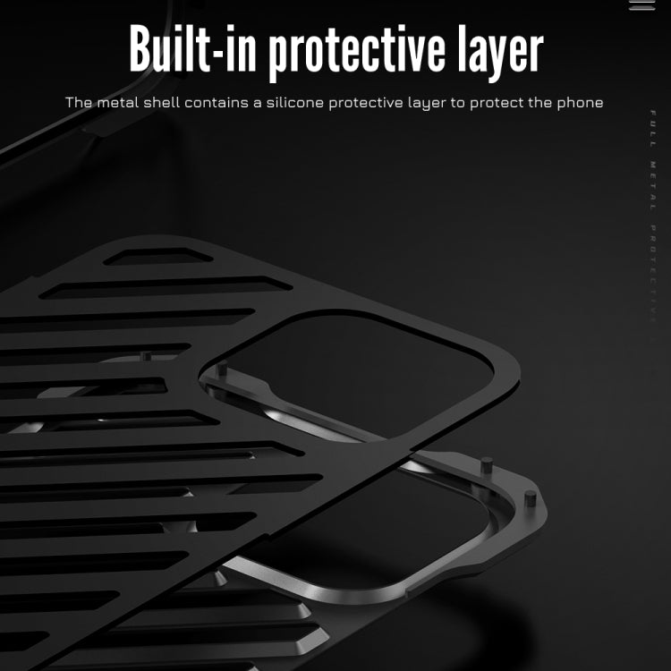For iPhone 14 R-JUST Breathable Armor Phone Case(Silver Grey) - iPhone 14 Cases by R-JUST | Online Shopping South Africa | PMC TechLife | Buy Now Pay Later Mobicred