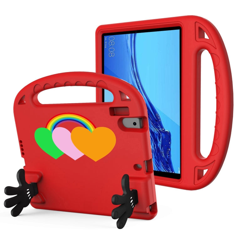 For Lenovo Tab B10 10.1 2020 Love Small Palm Holder EVA Tablet Case(Red) - Lenovo by PMC TechLife | Online Shopping South Africa | PMC TechLife | Buy Now Pay Later Mobicred
