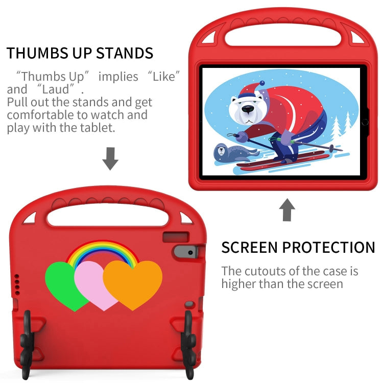 For Huawei MediaPad T5 10 Love Small Palm Holder EVA Tablet Case(Red) - Huawei by PMC TechLife | Online Shopping South Africa | PMC TechLife | Buy Now Pay Later Mobicred