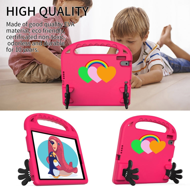 For Huawei MediaPad T5 10 Love Small Palm Holder EVA Tablet Case(Rose Red) - Huawei by PMC TechLife | Online Shopping South Africa | PMC TechLife | Buy Now Pay Later Mobicred