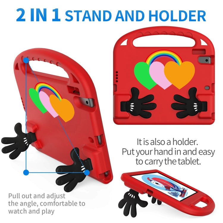 For Lenovo Tab P10 TB-X706 Love Small Palm Holder EVA Tablet Case(Red) - Lenovo by PMC TechLife | Online Shopping South Africa | PMC TechLife | Buy Now Pay Later Mobicred