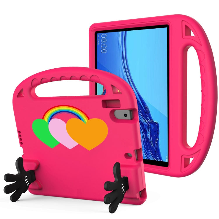 For Lenovo Tab M10 HD TB-X505F/N 10.1 inch Love Small Palm Holder EVA Tablet Case(Rose Red) - Lenovo by PMC TechLife | Online Shopping South Africa | PMC TechLife | Buy Now Pay Later Mobicred