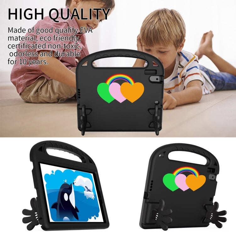 For Lenovo Tab M10 FHD TB-X605FC 10.1 Love Small Palm Holder EVA Tablet Case(Black) - Lenovo by PMC TechLife | Online Shopping South Africa | PMC TechLife | Buy Now Pay Later Mobicred