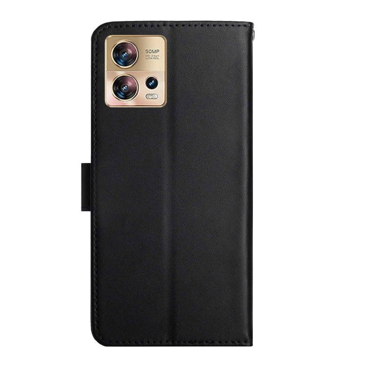 For Motorola Edge 30 Fusion/Moto S30 Pro Genuine Leather Fingerprint-proof Flip Phone Case(Black) - Motorola Cases by PMC TechLife | Online Shopping South Africa | PMC TechLife | Buy Now Pay Later Mobicred