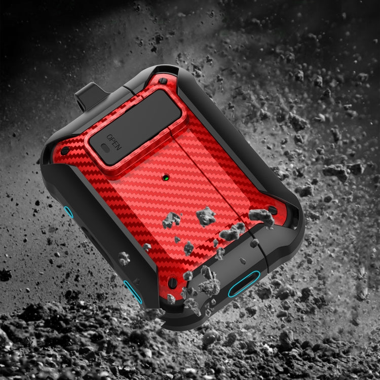 For AirPods Pro 2 Bumblebee Carbon Fiber Earphone Protective Case(Black Green) - For AirPods Pro 2 by PMC Jewellery | Online Shopping South Africa | PMC Jewellery | Buy Now Pay Later Mobicred