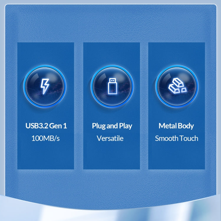 ORICO 256GB USB-A USB3.2 Gen1 USB Flash Drive, Read 260MB/s, Write 50MB/s (Silver) - free shipping - PMC Jewellery - Order now!