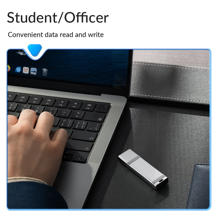 ORICO USB Solid State Flash Drive, Read: 520MB/s, Write: 450MB/s, Memory:256GB, Port:USB-A(Silver) - free shipping - PMC Jewellery - Order now!