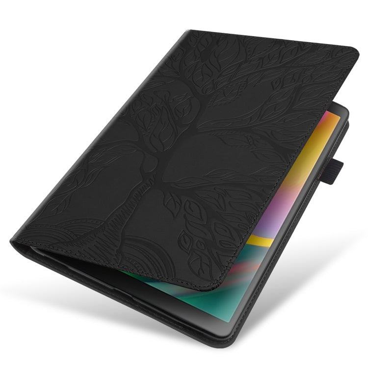 For Lenovo Tab P11 Pro Gen 2 Life Tree Series Horizontal Flip Leather Case with Holder(Black) - Lenovo by PMC TechLife | Online Shopping South Africa | PMC TechLife | Buy Now Pay Later Mobicred