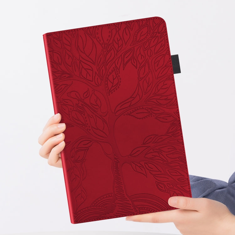 For Lenovo Tab P11 Pro Gen 2 Life Tree Series Horizontal Flip Leather Case with Holder(Red) - Lenovo by PMC TechLife | Online Shopping South Africa | PMC TechLife | Buy Now Pay Later Mobicred