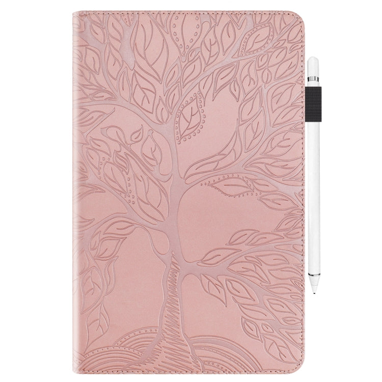 For Lenovo Tab P11 Pro Gen 2 Life Tree Series Horizontal Flip Leather Case with Holder(Rose Gold) - Lenovo by PMC TechLife | Online Shopping South Africa | PMC TechLife | Buy Now Pay Later Mobicred