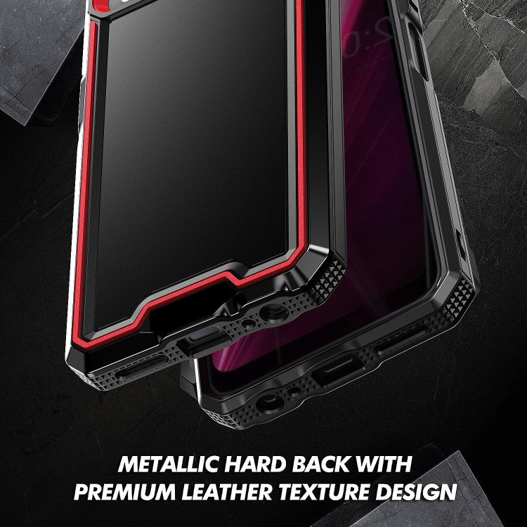 For T-Mobile Revvl 6 Pro 5G Armour Two-color TPU + PC Phone Case(Black+Red) - free shipping - PMC TechLife - Order now!