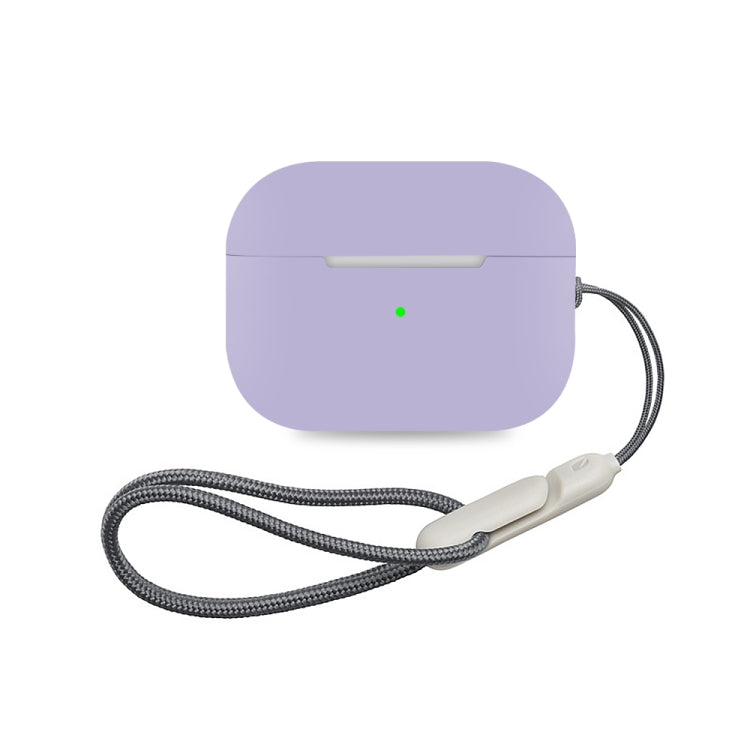 For AirPods Pro 2 Earphone Silicone Protective Case(Light Purple) - For AirPods Pro 2 by PMC Jewellery | Online Shopping South Africa | PMC Jewellery | Buy Now Pay Later Mobicred