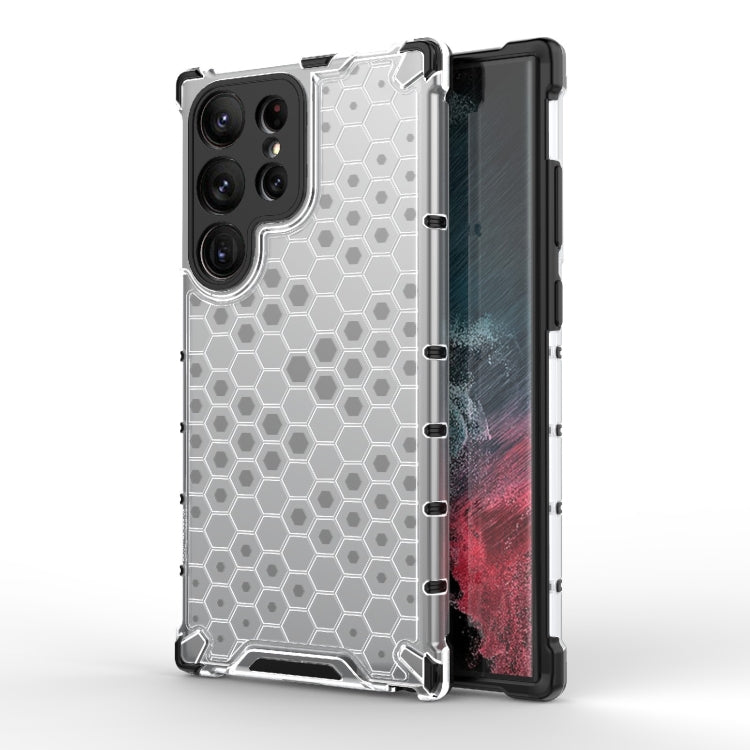 For Samsung Galaxy S23 Ultra 5G Shockproof Honeycomb PC + TPU Protective Phone Case(White) - Galaxy S23 Ultra 5G Cases by PMC TechLife | Online Shopping South Africa | PMC TechLife | Buy Now Pay Later Mobicred