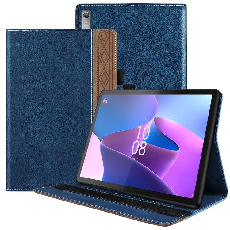 For Lenovo Tab P11 Pro Gen 2 Splicing Series Tablet PC Leather Case(Royal Blue) - free shipping - PMC TechLife - Order now!