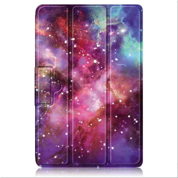 For OPPO Pad 11 inch 3-folding Magnetic Buckle Coloured Drawing Leather Tablet Case(Milky Way) - OPPO by PMC TechLife | Online Shopping South Africa | PMC TechLife | Buy Now Pay Later Mobicred