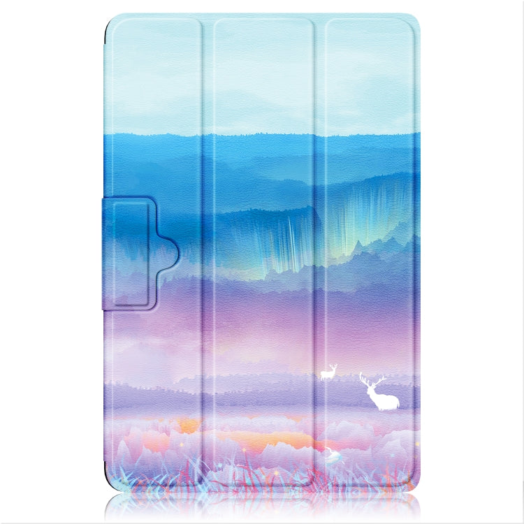 For OPPO Pad 11 inch 3-folding Magnetic Buckle Coloured Drawing Leather Tablet Case(Dream Deer) - OPPO by PMC TechLife | Online Shopping South Africa | PMC TechLife | Buy Now Pay Later Mobicred