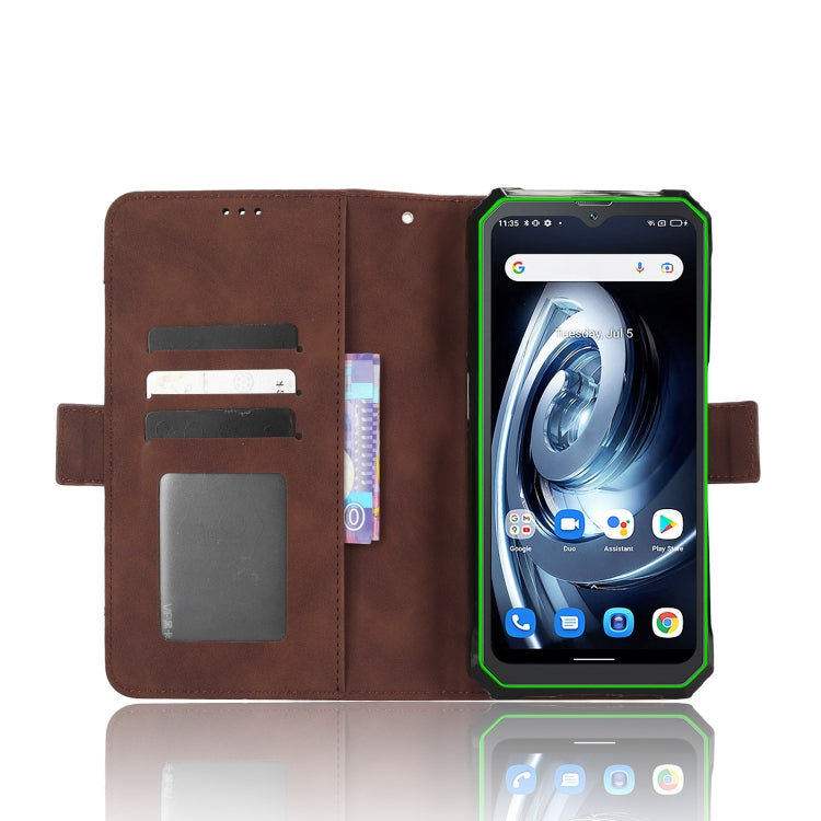 For Blackview BV7100 Skin Feel Calf Texture Card Slots Leather Phone Case(Brown) - More Brand by PMC TechLife | Online Shopping South Africa | PMC TechLife | Buy Now Pay Later Mobicred