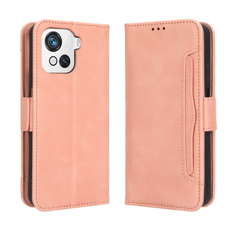 For Blackview OSCAL C80 Skin Feel Calf Texture Card Slots Leather Phone Case(Pink) - More Brand by PMC TechLife | Online Shopping South Africa | PMC TechLife