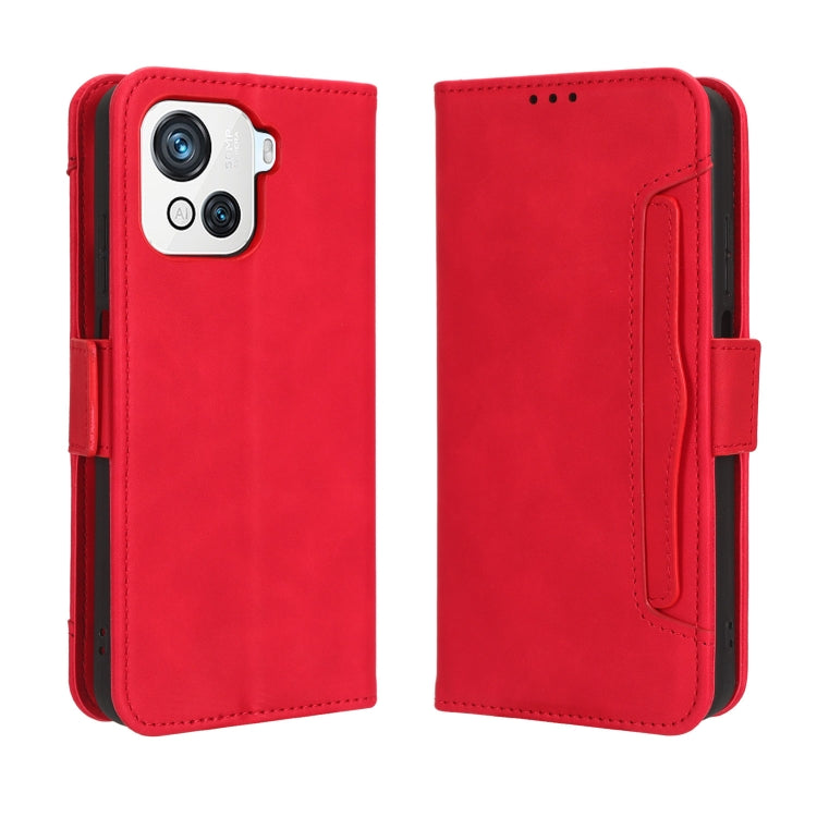 For Blackview OSCAL C80 Skin Feel Calf Texture Card Slots Leather Phone Case(Red) - More Brand by PMC TechLife | Online Shopping South Africa | PMC TechLife | Buy Now Pay Later Mobicred