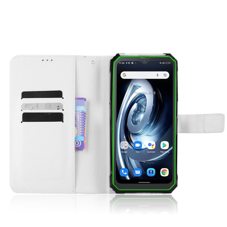 For Blackview BV7100 Diamond Texture Leather Phone Case(White) - More Brand by PMC TechLife | Online Shopping South Africa | PMC TechLife | Buy Now Pay Later Mobicred