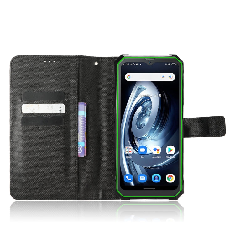 For Blackview BV7100 Diamond Texture Leather Phone Case(Black) - More Brand by PMC TechLife | Online Shopping South Africa | PMC TechLife | Buy Now Pay Later Mobicred
