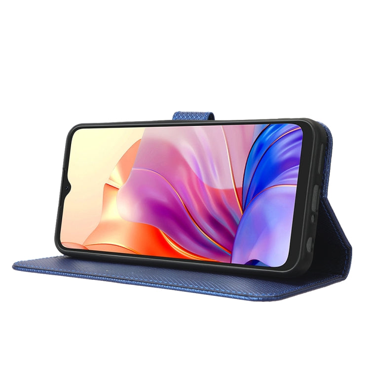 For Blackview OSCAL C80 Diamond Texture Leather Phone Case(Blue) - More Brand by PMC TechLife | Online Shopping South Africa | PMC TechLife | Buy Now Pay Later Mobicred