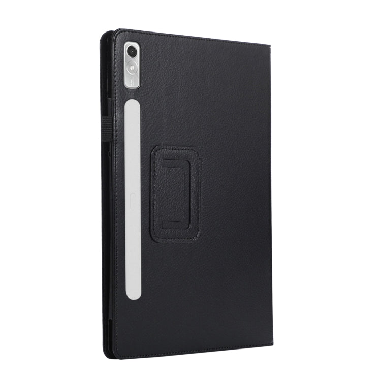 For Lenovo Tab P11 Pro Gen 2 Litchi Texture Leather Tablet Case with Holder(Black) - Lenovo by PMC TechLife | Online Shopping South Africa | PMC TechLife | Buy Now Pay Later Mobicred