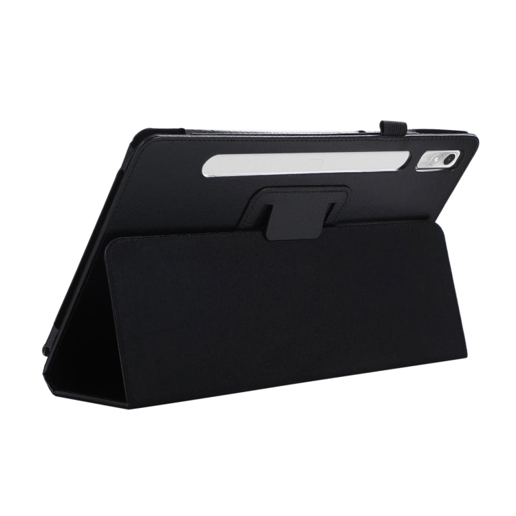 For Lenovo Tab P11 Pro Gen 2 Litchi Texture Leather Tablet Case with Holder(Black) - Lenovo by PMC TechLife | Online Shopping South Africa | PMC TechLife | Buy Now Pay Later Mobicred