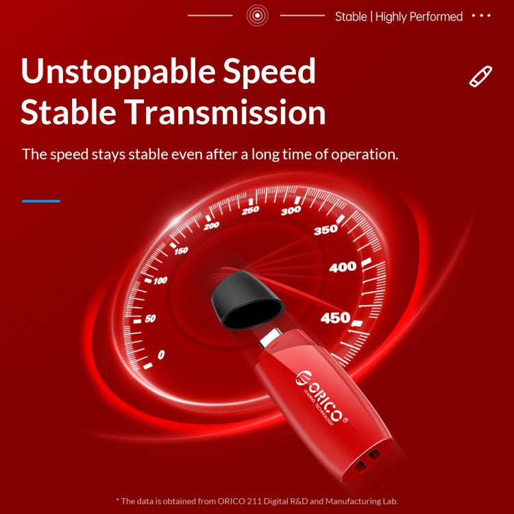 ORCIO USB3.0 U Disk Drive, Read: 260MB/s, Write: 15MB/s, Memory:256GB, Port:USB-A(Red) - free shipping - PMC Jewellery - Order now!