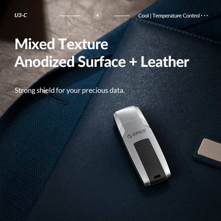 ORICO USB Flash Drive, Read: 100MB/s, Write: 50MB/s, Memory:128GB, Port:USB-A(Silver) - free shipping - PMC Jewellery - Order now!