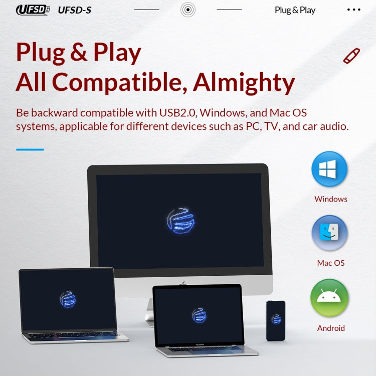 ORICO UFS Flash Drive, Read: 450MB/s, Write: 350MB/s, Memory:512GB, Port:USB-A(Black) - free shipping - PMC Jewellery - Order now!