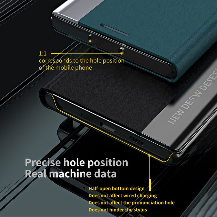 For Honor 70 Side Electroplated Magnetic Leather Phone Case(Royal Blue) - Honor Cases by PMC TechLife | Online Shopping South Africa | PMC TechLife | Buy Now Pay Later Mobicred
