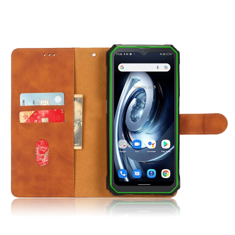 For Blackview BV7100 Skin Feel Magnetic Flip Leather Phone Case(Brown) - More Brand by PMC TechLife | Online Shopping South Africa | PMC TechLife | Buy Now Pay Later Mobicred