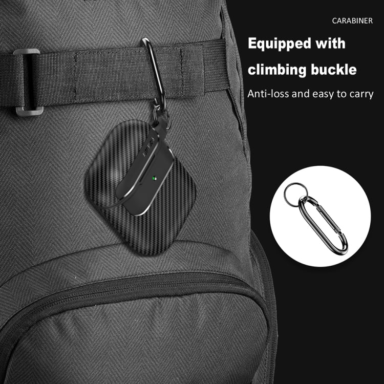 For AirPods 1 / 2 Carbon Fiber Texture Anti-fall Earphone Protective Case(Grey) - For AirPods 1/2 by PMC Jewellery | Online Shopping South Africa | PMC Jewellery | Buy Now Pay Later Mobicred