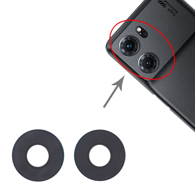 For OPPO K10 5G China 10 PCS Back Camera Lens - Camera Series by PMc TechLife | Online Shopping South Africa | PMc TechLife | Buy Now Pay Later Mobicred