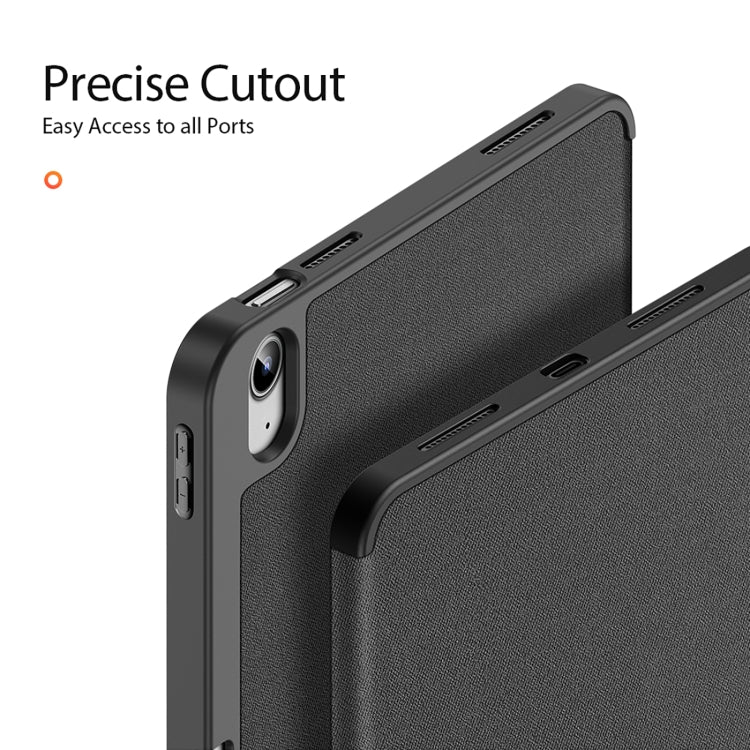 For iPad 2025 / 2022 DUX DUCIS Domo Series Magnetic Flip Leather Tablet Case(Black) - iPad 2025 / 2022 Cases by DUX DUCIS | Online Shopping South Africa | PMC Jewellery | Buy Now Pay Later Mobicred