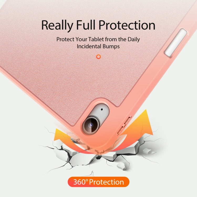 For iPad 2025 / 2022 DUX DUCIS Domo Series Magnetic Flip Leather Tablet Case(Pink) - iPad 2025 / 2022 Cases by DUX DUCIS | Online Shopping South Africa | PMC Jewellery | Buy Now Pay Later Mobicred