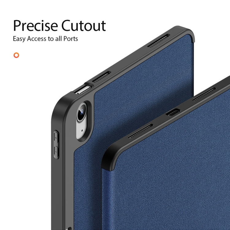 For iPad 2025 / 2022 DUX DUCIS Domo Series Magnetic Flip Leather Tablet Case(Blue) - iPad 2025 / 2022 Cases by DUX DUCIS | Online Shopping South Africa | PMC Jewellery | Buy Now Pay Later Mobicred