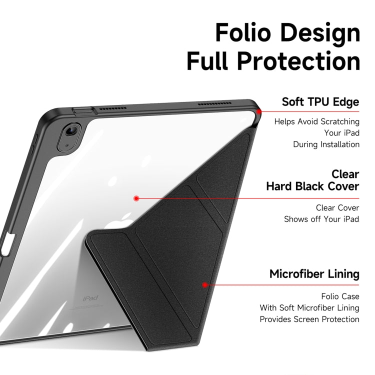 For iPad 2025 / 2022 DUX DUCIS Magi Series Smart Leather Tablet Case(Black) - iPad 2025 / 2022 Cases by DUX DUCIS | Online Shopping South Africa | PMC Jewellery | Buy Now Pay Later Mobicred