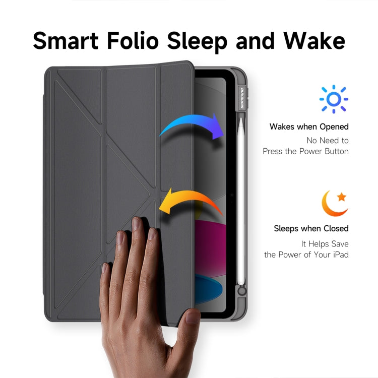 For iPad 2025 / 2022 DUX DUCIS Magi Series Smart Leather Tablet Case(Grey) - free shipping - PMC Jewellery - Order now!