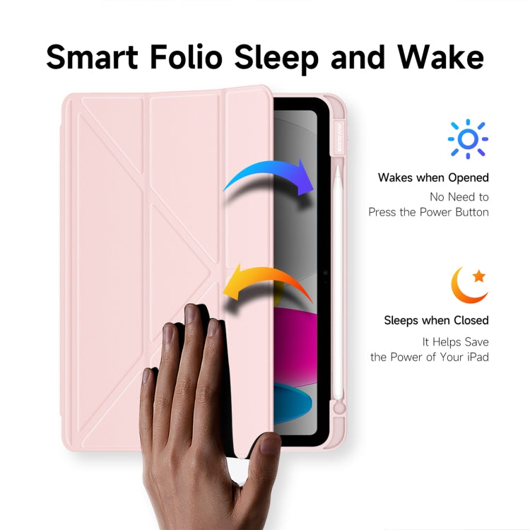 For iPad 2025 / 2022 DUX DUCIS Magi Series Smart Leather Tablet Case(Pink) - iPad 2025 / 2022 Cases by DUX DUCIS | Online Shopping South Africa | PMC Jewellery | Buy Now Pay Later Mobicred