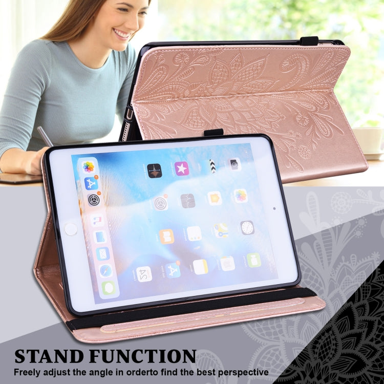 For Lenovo Tab M10 3rd Gen Lace Flower Embossing Pattern Leather Tablet Case(Pink) - Lenovo by PMC TechLife | Online Shopping South Africa | PMC TechLife | Buy Now Pay Later Mobicred