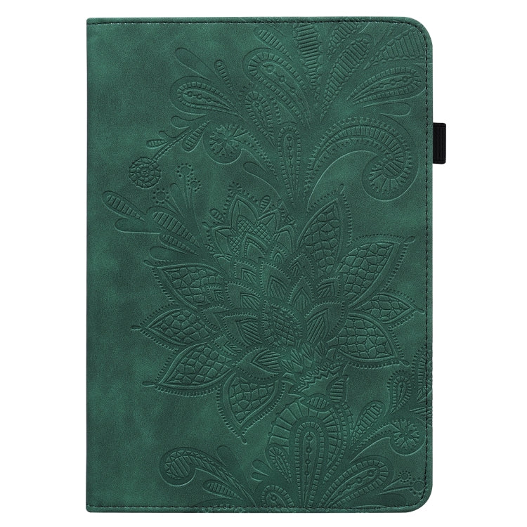 For Realme Pad X Lace Flower Embossing Pattern Leather Tablet Case(Green) - Realme by PMC TechLife | Online Shopping South Africa | PMC TechLife | Buy Now Pay Later Mobicred
