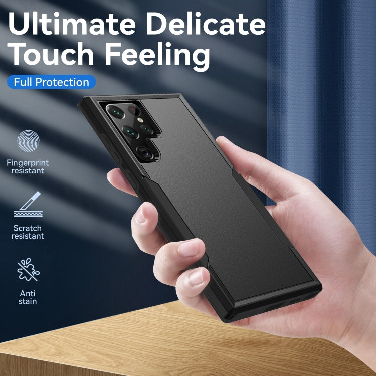 For Samsung Galaxy S23 Ultra 5G Pioneer Armor PC + TPU Phone Case(Black) - Galaxy S23 Ultra 5G Cases by PMC TechLife | Online Shopping South Africa | PMC TechLife
