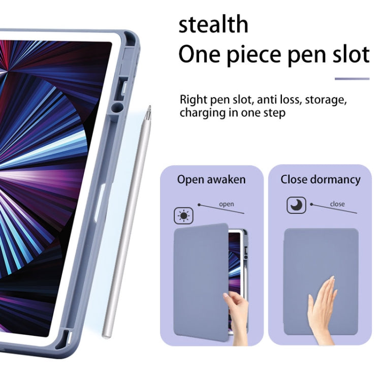 For Huawei MatePad Pro 11 2022 Acrylic 360 Degree Rotation Holder Tablet Leather Case(Baby Pink) - Huawei by PMC TechLife | Online Shopping South Africa | PMC TechLife | Buy Now Pay Later Mobicred