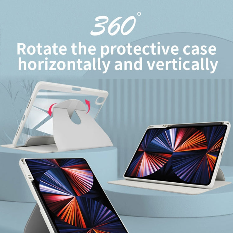 For OPPO Pad 11 2022 Acrylic 360 Degree Rotation Holder Tablet Leather Case(Black) - OPPO by PMC TechLife | Online Shopping South Africa | PMC TechLife | Buy Now Pay Later Mobicred