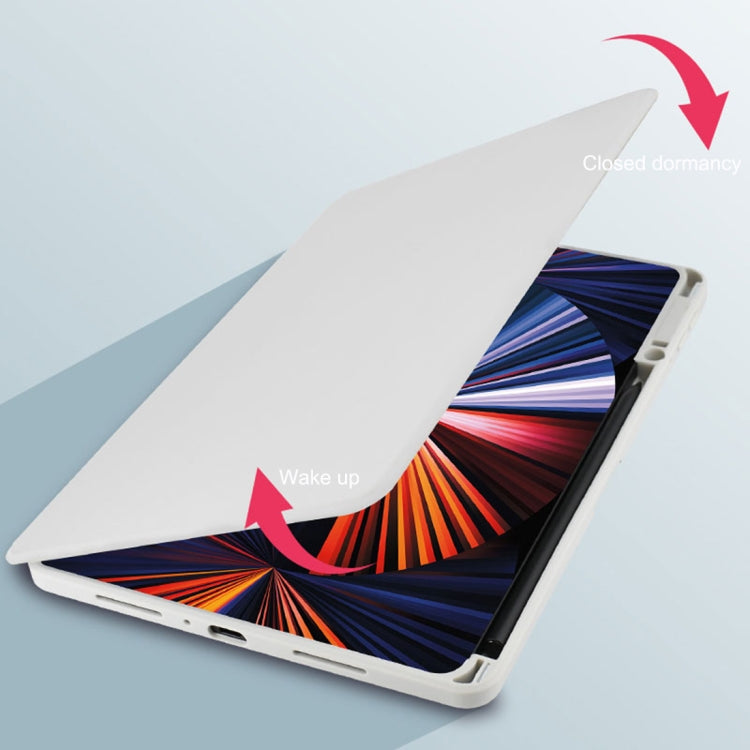 For OPPO Pad Air 10.3 2022 Acrylic 360 Degree Rotation Holder Tablet Leather Case(Baby Pink) - OPPO by PMC TechLife | Online Shopping South Africa | PMC TechLife | Buy Now Pay Later Mobicred