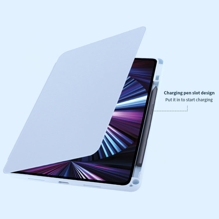 For Honor Pad 8 12 inch 2022 Acrylic 360 Degree Rotation Holder Tablet Leather Case(Grey) - Honor by PMC TechLife | Online Shopping South Africa | PMC TechLife | Buy Now Pay Later Mobicred