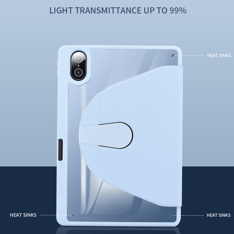 For Honor Pad 8 12 inch 2022 Acrylic 360 Degree Rotation Holder Tablet Leather Case(Baby Pink) - Honor by PMC TechLife | Online Shopping South Africa | PMC TechLife | Buy Now Pay Later Mobicred