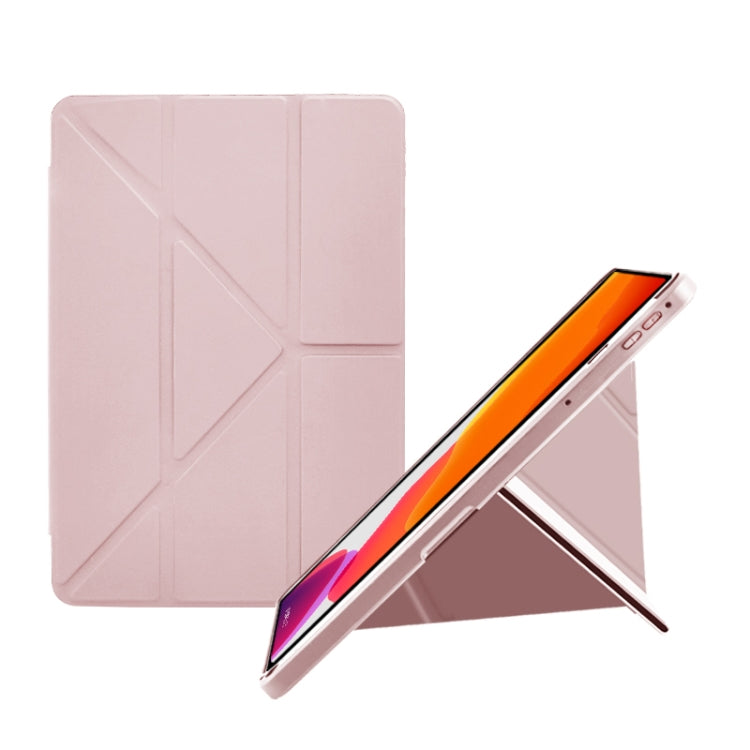 For vivo Pad 11 2022 Acrylic 2 in 1 Y-fold Smart Leather Tablet Case(Pink) - vivo by PMC TechLife | Online Shopping South Africa | PMC TechLife | Buy Now Pay Later Mobicred